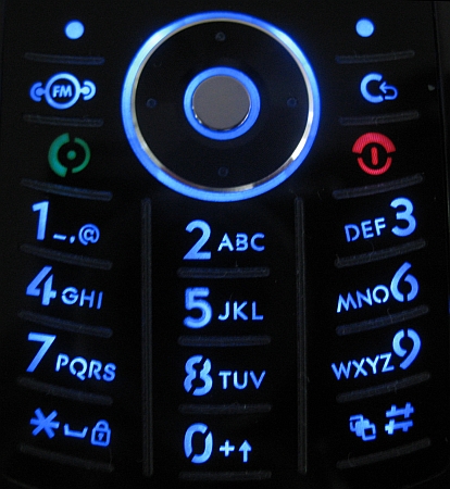 keypad on phone. any cell phone is the text